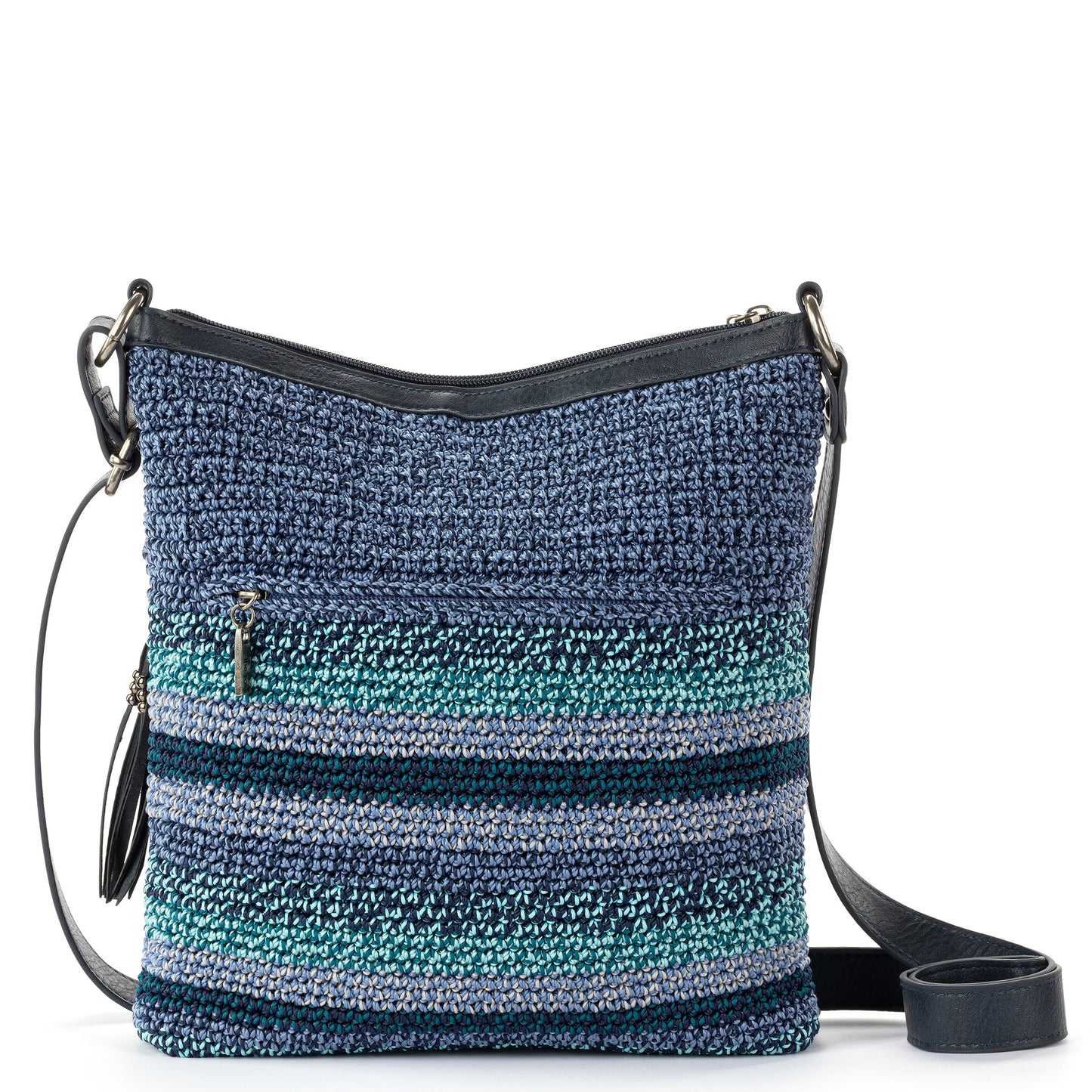 The Sak Lucia Crossbody - |Hand Crochet - Lapis Stripe|