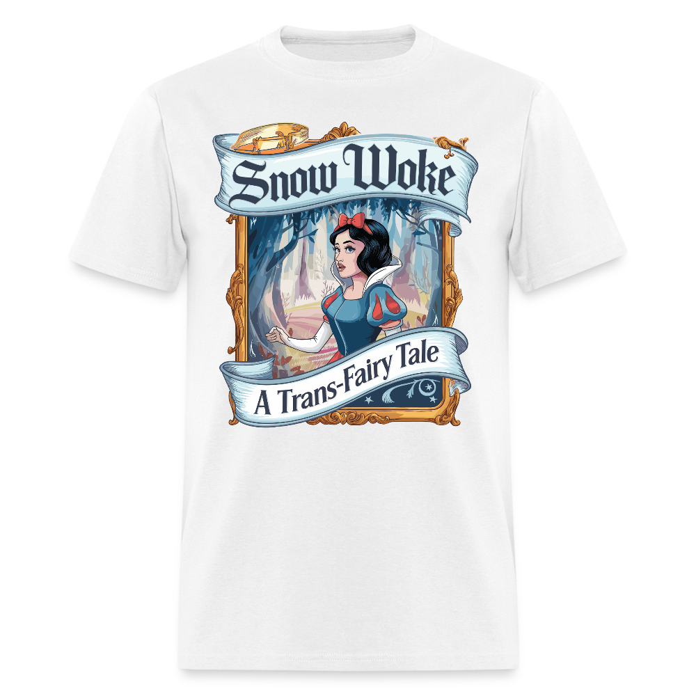 Snow Woke A Trans-Fairy Tale T Shirt - white