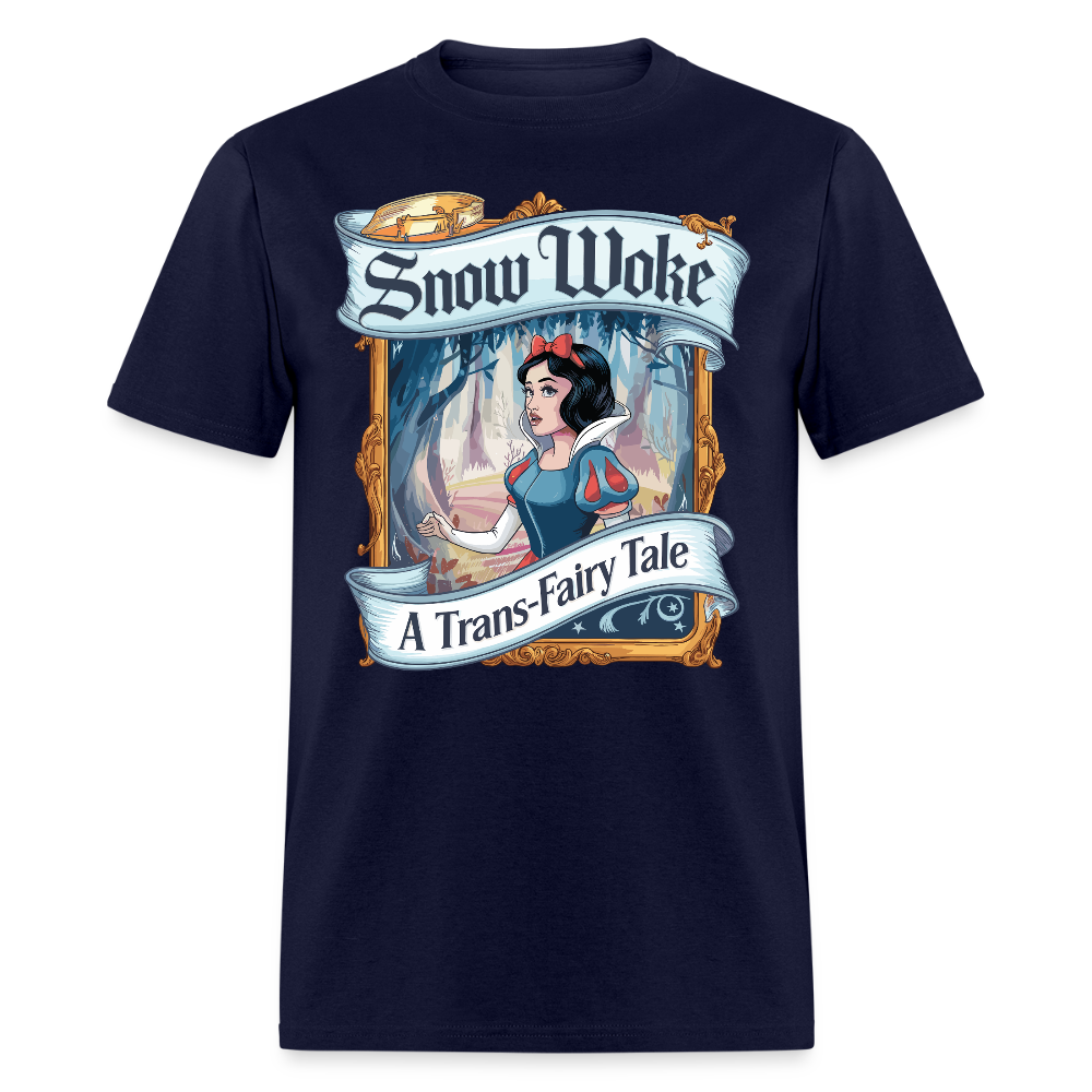 Snow Woke A Trans-Fairy Tale T Shirt - navy