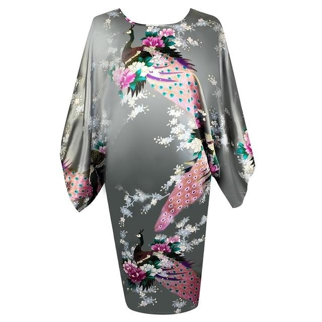 Satin Nightwear Nightgown Loose Bath Gown Nightdress Sleepwear Night Dress - Easy Pickins Store