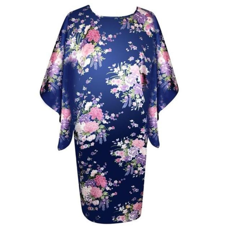 Satin Nightwear Nightgown Loose Bath Gown Nightdress Sleepwear Night Dress - Easy Pickins Store