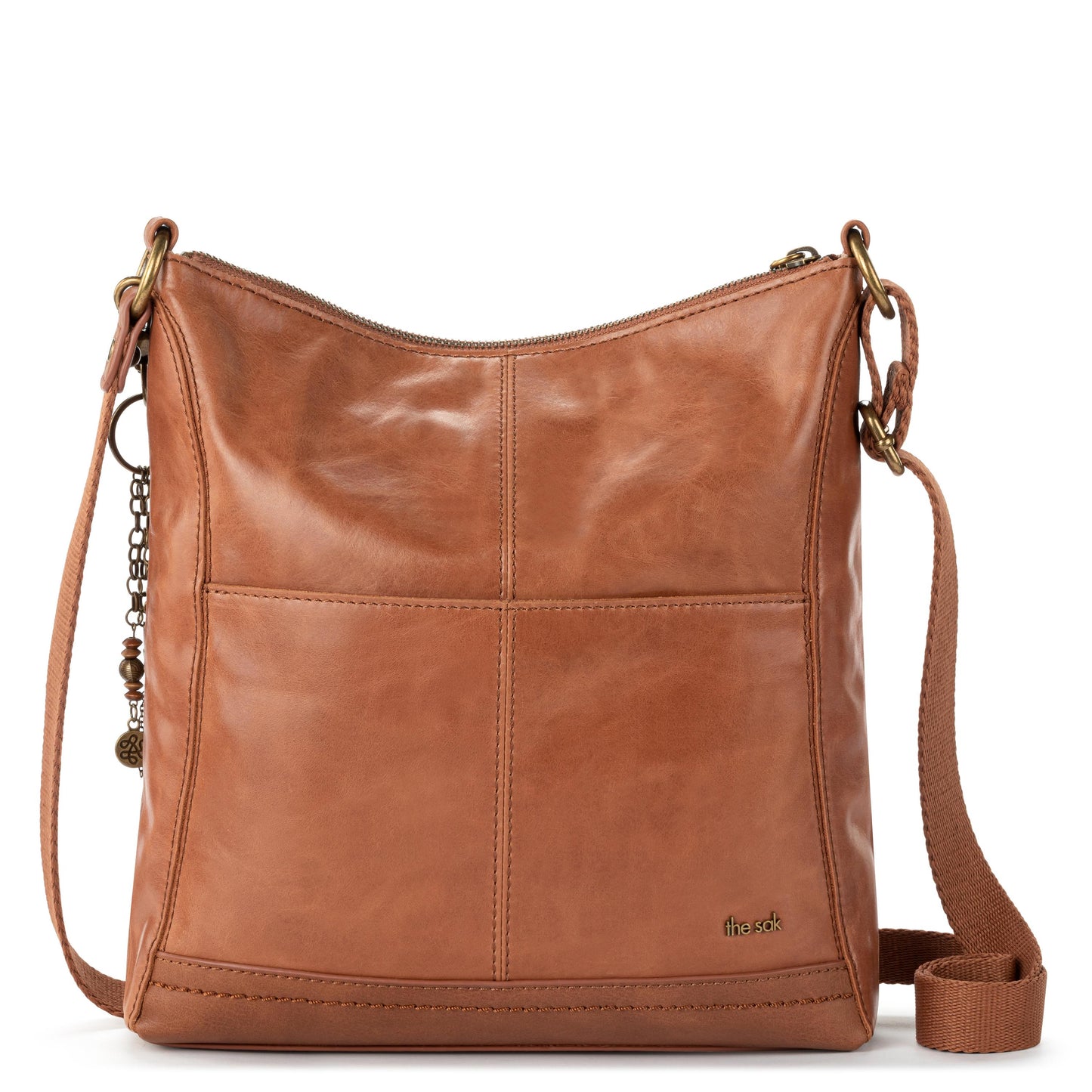 The Sak Lucia Crossbody - |Leather - Tobacco Floral Embossed|