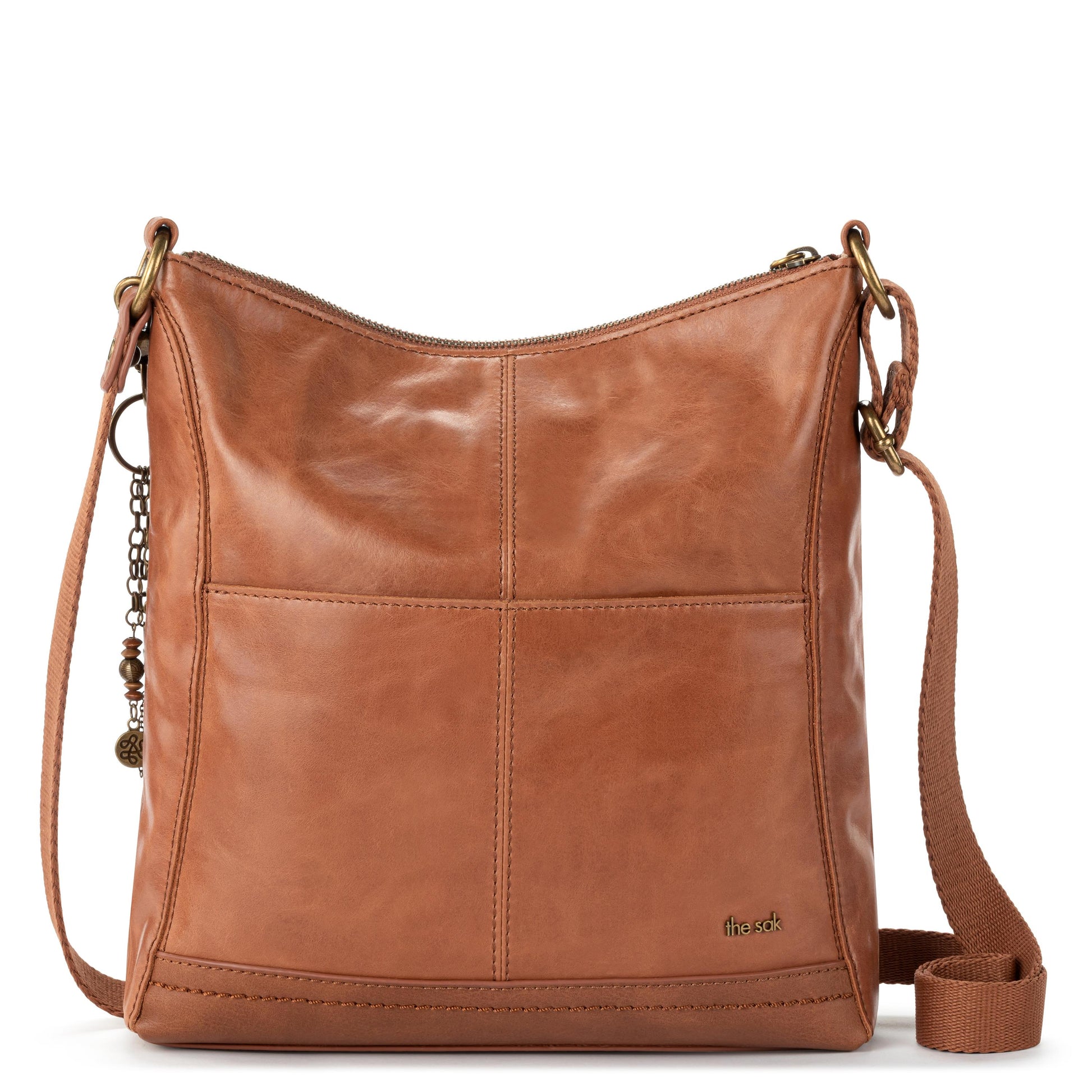 The Sak Lucia Crossbody - |Leather - Tobacco Floral Embossed|