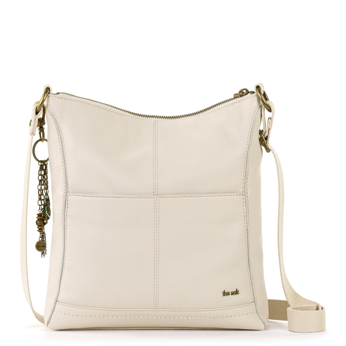 The Sak Lucia Crossbody - |Leather - Stone Multi Eyelet|