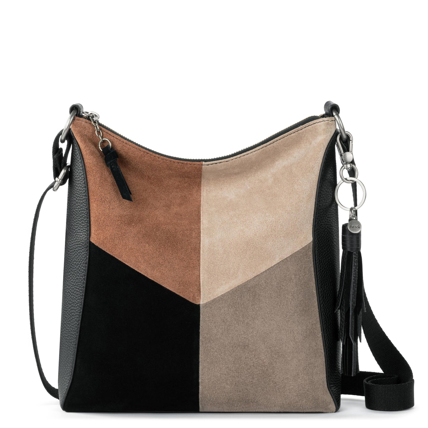The Sak Lucia Crossbody  - |Suede - Neutral Suede Block|